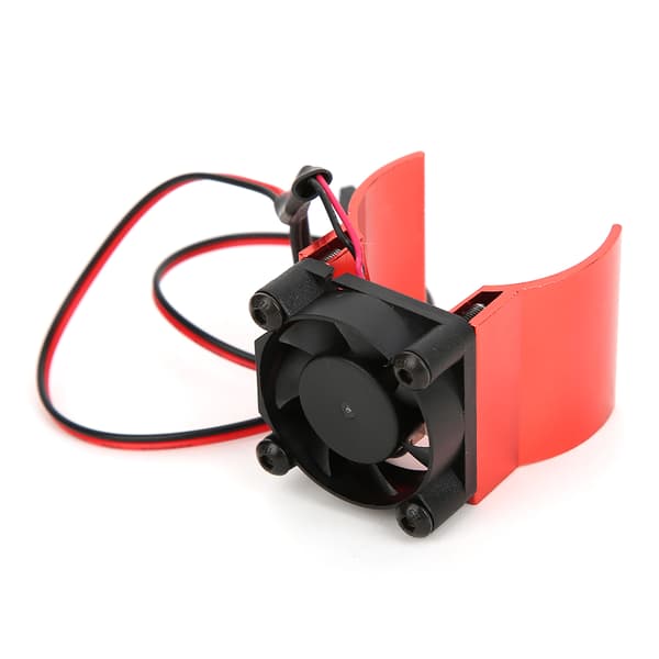 Motor køleplade køleventilator 1/10 RC bilmodel tilbehør passer til Traxxas TRX-4 Rød