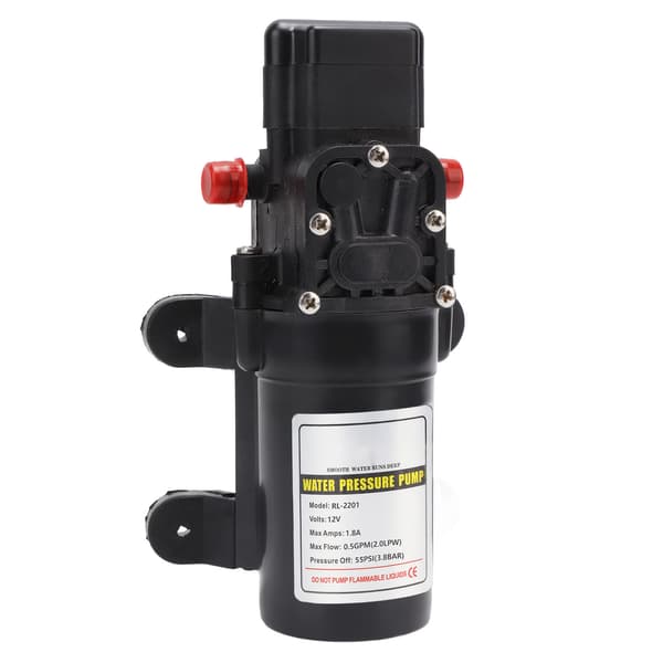 Vattentrycksmembranpump Självsugande membranpump Högtrycksvattenpump för utomhusbruk RL 2201 12V
