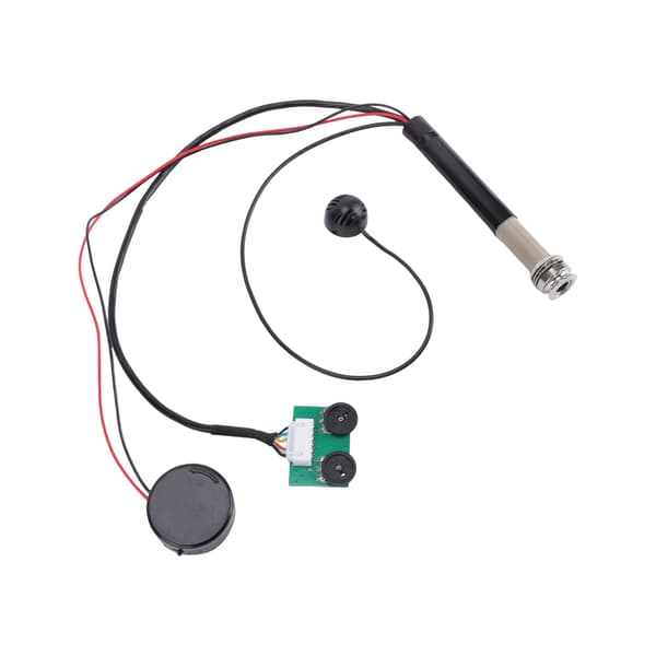 Gitarrpickup med mikrofon 2 installationer Hög känslighet Justerbar tonvolym Mikrofonpickup för akustisk gitarr Folkinstrument