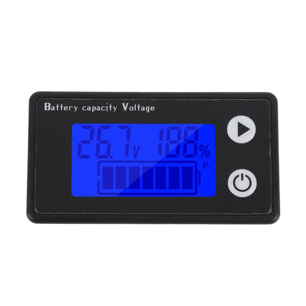 Batterispänningsmätare 10-100V LCD-display 2-tråds digital voltmeter kapacitetstestare