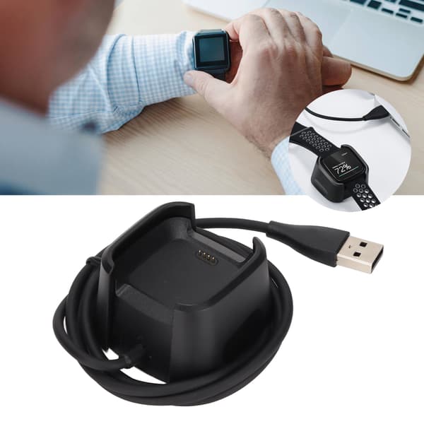 Laddare USB-laddningskabel Dockningsställ för Fitbit Versa Smartwatch 1m Kabellängd