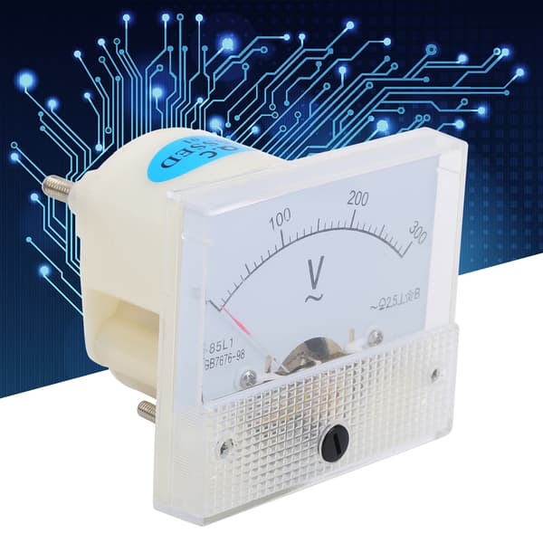 85L1 AC 0-300V Analog Voltmeter, Klar Skive ABS Panelmåler til Spændingstest