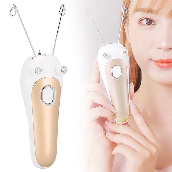 Elektrisk tråd-epilator Fysisk trådfjerner til ansigt, arm, ben, guld