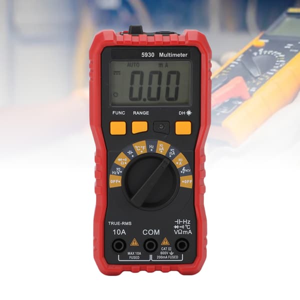Smart Digital Multimeter Voltmeter Ohmmeter AC DC 600V 10A Kapacitans Tester 20mΩ