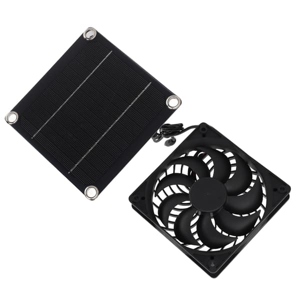 5W 5V Monokrystallinsk Silicium Solpanel Ventilatorsæt Solcelle Fotovoltaisk Panel Udsugningsventilatorsæt