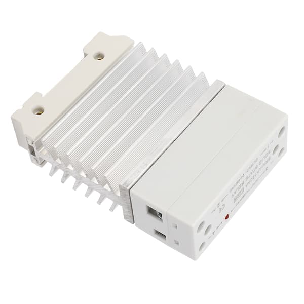 120A AC Solid State Relæ, Skinne Montering SSR m/ Køleplade, 70-280VAC Ind, 24-480VAC Ud