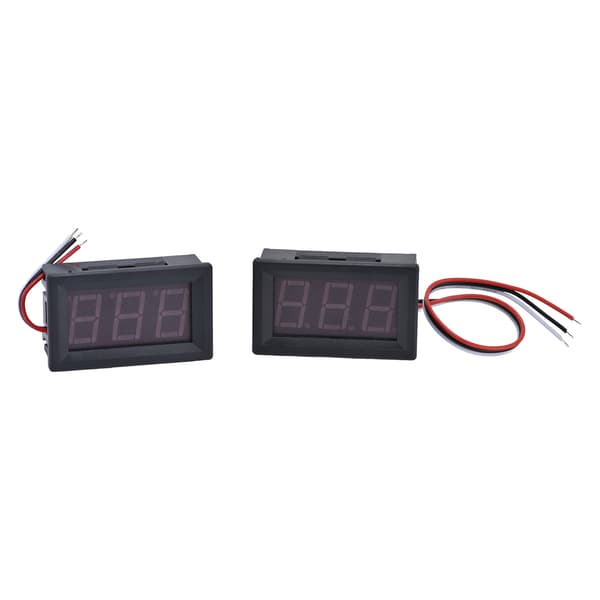 3-leder DC 0-99,9V Digitalt Voltmeter, 0,56\" LED Display Modul, Blå/Rød, Eksternt Panelmåler