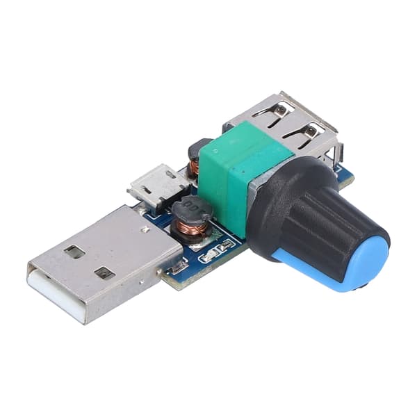 USB fläkthastighetsregulator volymrattjusterare modul lågbrus PWM-regulator
