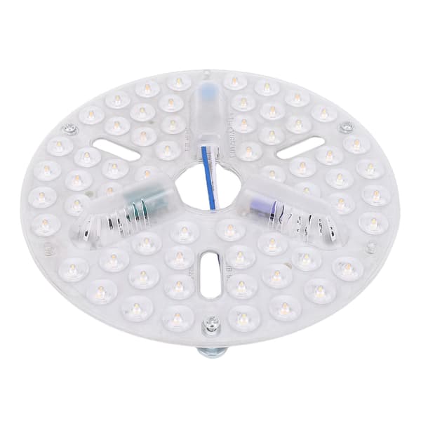 6,5 tommer loftventilator LED-lysudskiftning PC 3 farver dæmpbar forsænket montering øjenpleje LED-ventilatorlyspanel eftermontering