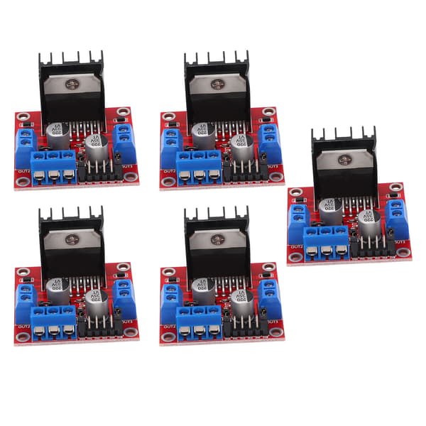5 stk. L298N Dual H-Bridge Stepper Motor Driver Controller Board Modul