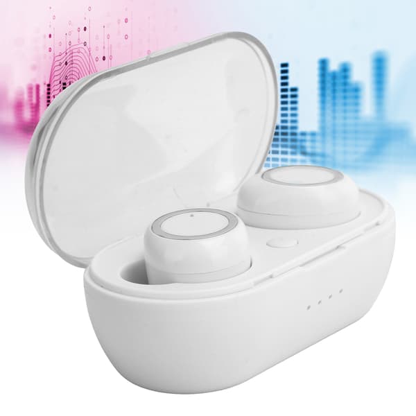 Y50 Trådløs Bluetooth-øretelefon Bluetooth-ørepropper Stereo-hovedtelefon Bluetooth 5.0-headset Hvid