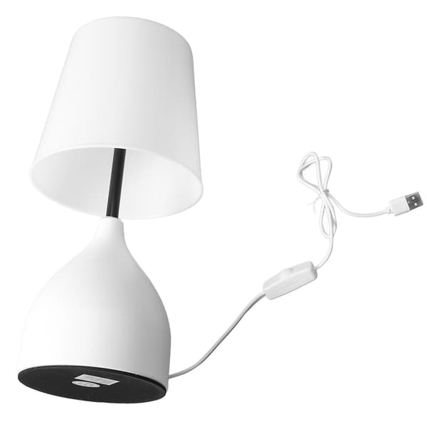Sängbordslampa 5V Dimmer Touch Switch Vit Nattduksbordslampa för Barnrum Vardagsrum Sovrum Kontor