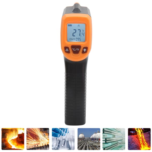 Temperaturmålepistol Infrarød med LCD-display Industriel Termometer GM320SOrange