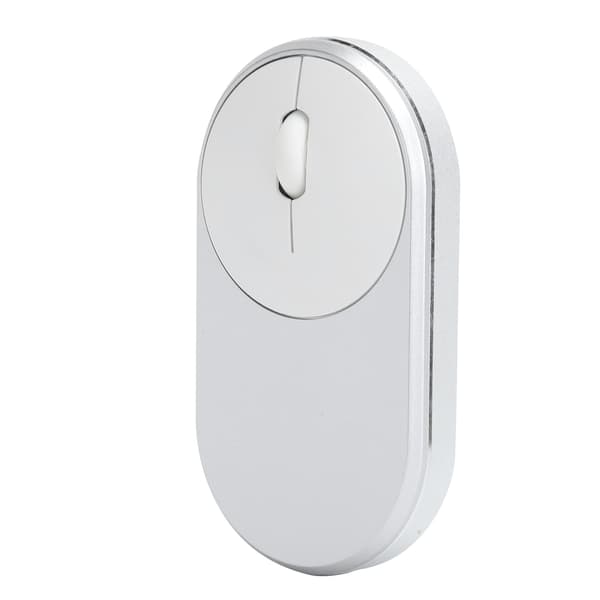 2.4Ghz Trådløs Mus Genopladelig Bluetooth Optisk USB Plugin Notebook Kontor Tilbehør (Sølvgrå)