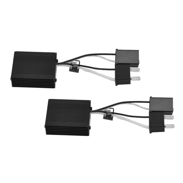 2 stk. LED-forlygtedecoder Anti-jamming aluminiumsskal Bil LED-forlygte Anti-flimmer Canbus-decoder 9-16V