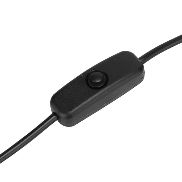 Micro USB hun til han forlængerkabel med 501 knapkontakt til Raspberry Pi