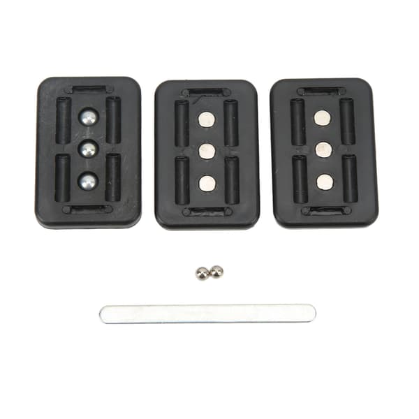 Push Slider Magnetisk ABS EDC 3 Lag Bærbar Fidget Slider Legetøj til Stress Angstdæmpning Sort