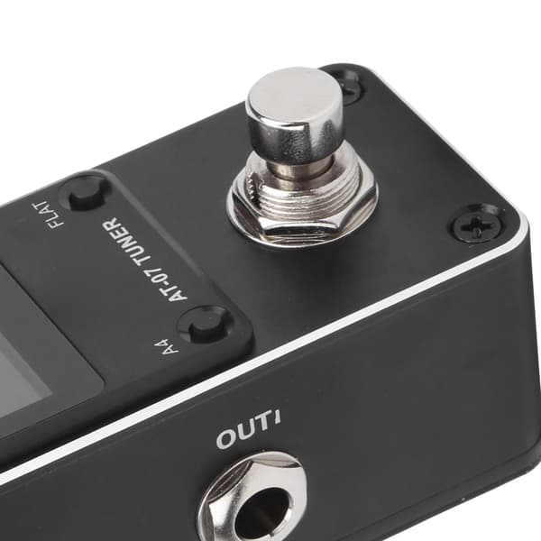 Elgitarrpedaltuner Bas 430‑450Hz True Bypass-omkopplare Aluminiumlegering AT‑07