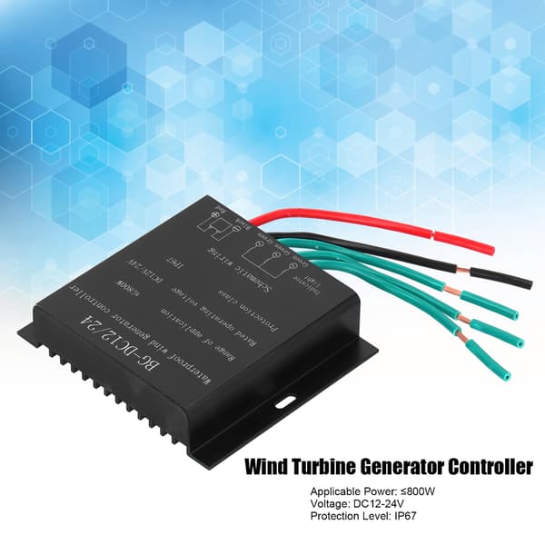 12V/24V 800W Vindladeregulator FO8 til Turbingenerator, Sort