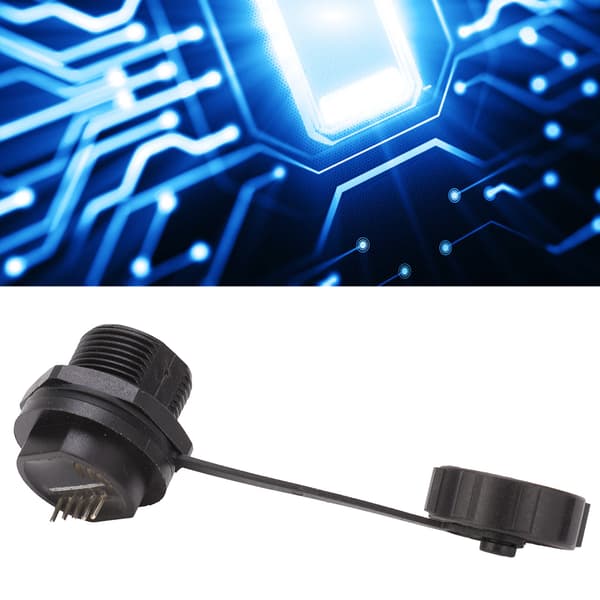 Vedenpitävä Micro USB Naarasliitin IP67 Piirilevymount takaliitin E10MCTF1F