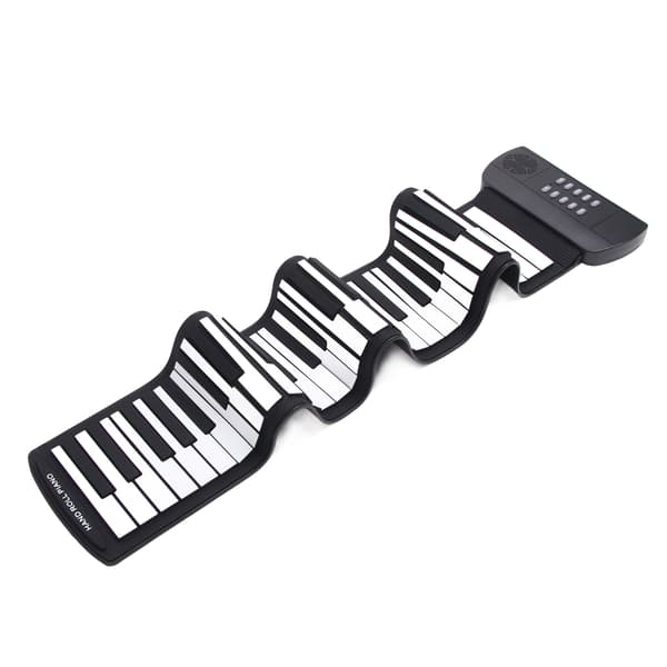 Rulleklaver til børn 61 tangenter elektronisk tykt bærbart foldbart USB genopladeligt keyboard