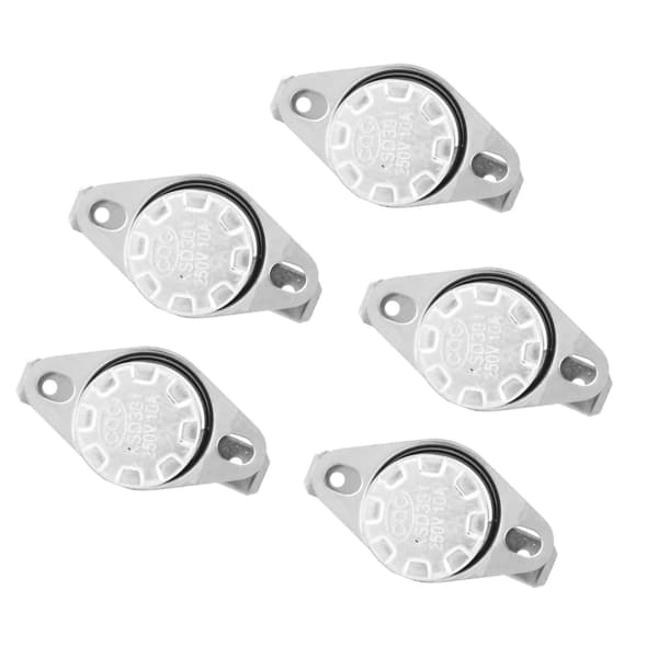 5 stk. KSD301 Termisk Afbryder Termostat, 250V 10A Normalt Åben 40°C
