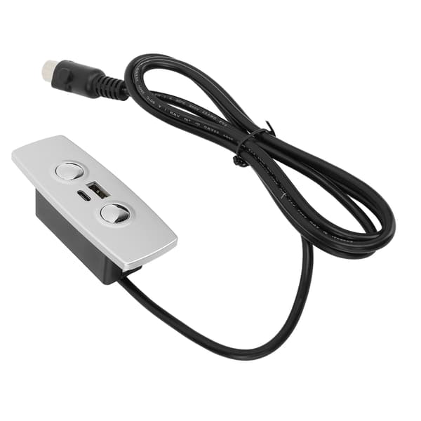 Byte av reclinerkontroll 2 knappar 5 stift USB Typ C Ström Elektrisk Lyftstol Soffa Handkontrollbrytare