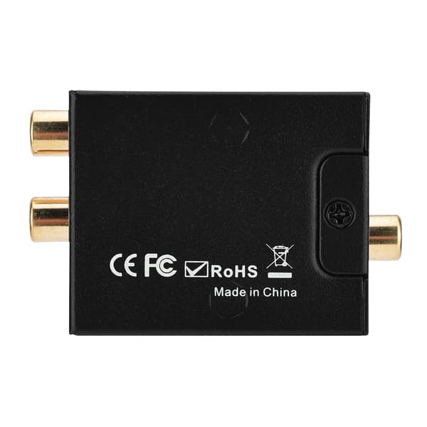 Digital Analog Audio Converter Optisk Fiber til Analog Digital Audio Afkodning