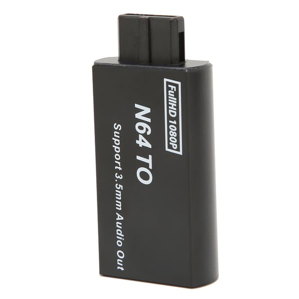 til N64 til HD Multimedia Interface-konverter 1080p understøtter PAL NTSC videospiladapter med 3,5 mm interface