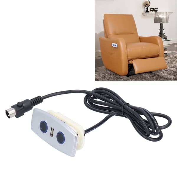 Elektrisk sofakontroller Zinklegering USB-port Power Recliner Håndkontrol til løftestole