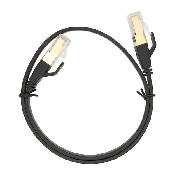 Cat 8 Ethernetkabel 40 Gbps 2000 Mhz RJ45 Han-interface 0,5 meter/19,7 tommer Ethernetkabel til PS5 til Router