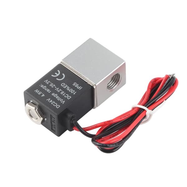 24V DC snabb respons elektrisk magnetventil 2 positioner 2-vägs luftvattenolja G1/4