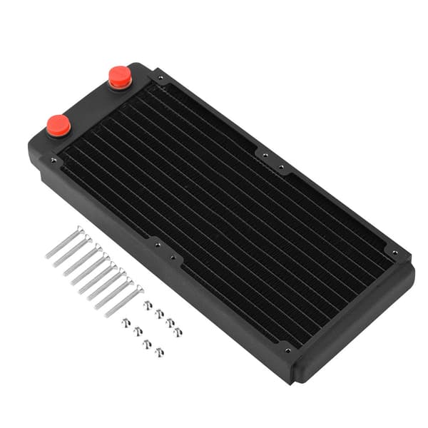 Kobber Radiator Køleplade Computer Vandkøling Væske Varmeveksler (240mm)
