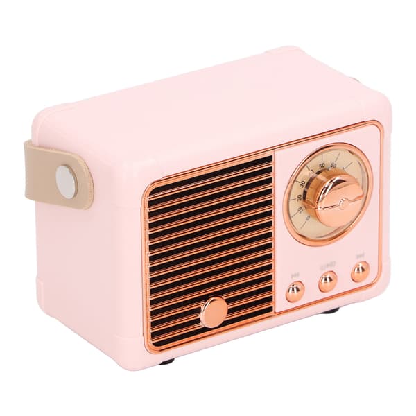 Bærbar Bluetooth-højttaler Mini Kompakt Trådløs Retro Understøtter Radioprogram til Udendørsbrug