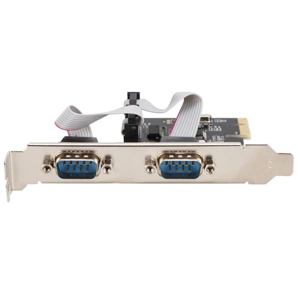 PCI-E PCI Express til Dobbelt Seriel DB9 RS232 2-ports Controller Adapterkort