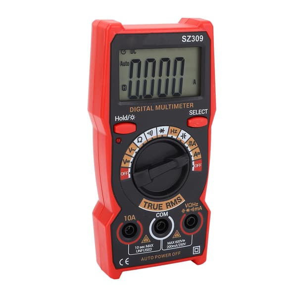 Bilbatteritester Digitalt Multimeter AC DC Voltmeter Ohm Volt Amp Meter Smart Elektrisk Værktøjssæt SZ309