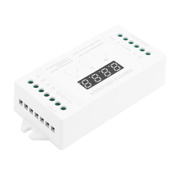 Mini 4CH Digital Display Decoder 15 Inbyggda Effekter DC9 till 24V Dekoderkontroller för RGBW LED-lampor