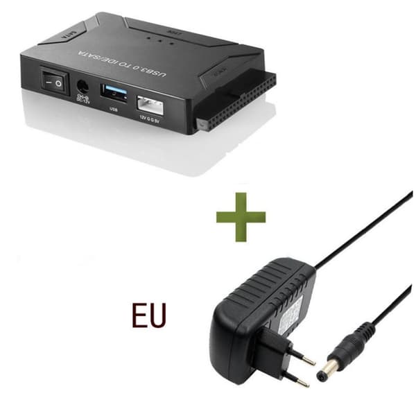 USB 3.0 till SATA IDE hårddiskadapter för 2.5\"/3.5\" HDD SSD & intern diskkonverterare