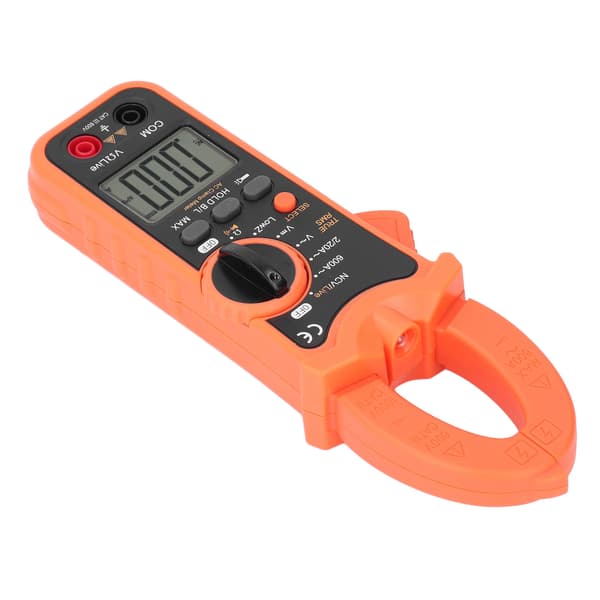 AC/DC Tangamperemeter 1999 Tællinger NCV True RMS Multimeter LCD Baggrundsbelyst Tester