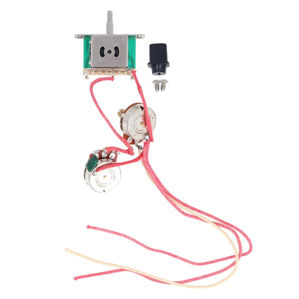 Elgitarr Kabelhärva Förkopplad Sats 3-vägs Omkopplare 250K Potentiometer Jack Gitarr Kabelhärva Set