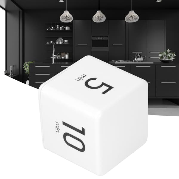 Tyngdekraftssensor Terning Timer Display Tidsstyring til Hjemmekøkken Skolekontor 1-3-5-10 Minutter