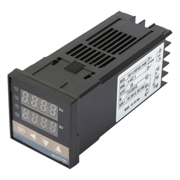 PID Temperaturregulator Kit 0-400°C med 25A Solid State Relä & 1m M6 K-typ Sond