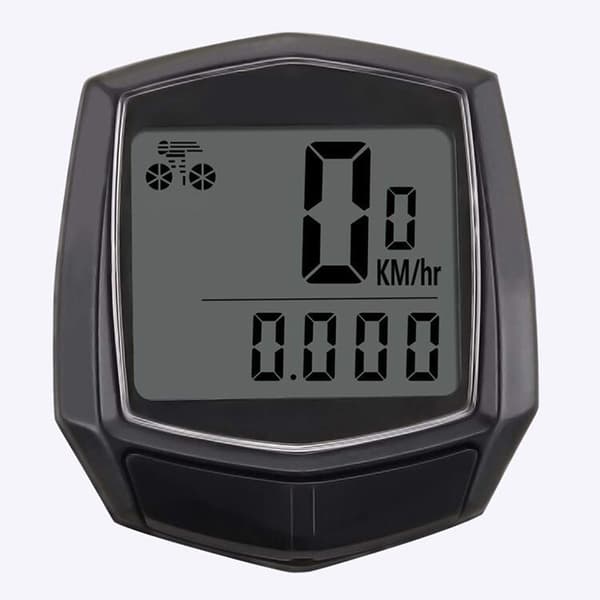 Kablet speedometer kilometertæller vandtæt speedometer med LCD-computer cykeldisplay multifunktionsstopur
