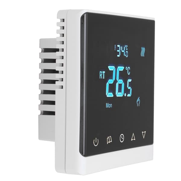 LCD-termostat Hushåll Intelligent Fläktkonvektor Luftkonditionering Temperaturregulator AC220V