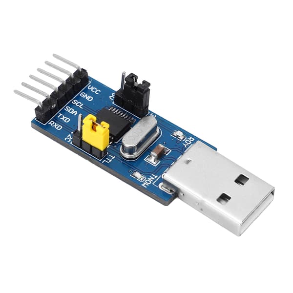 USB-I2C/UART TTL-sarjamuunninsovitinmoduuli hyppyjohdoilla