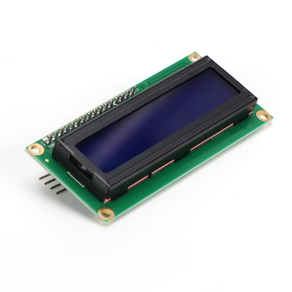 LCD-modul 1602 LCD-skärm med adapterkort IIC/I2C/gränssnitt blå skärm