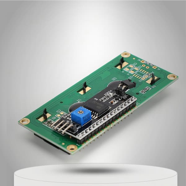 LCD-modul 1602 LCD-skærm med adapterkort IIC/I2C/interface blå skærm