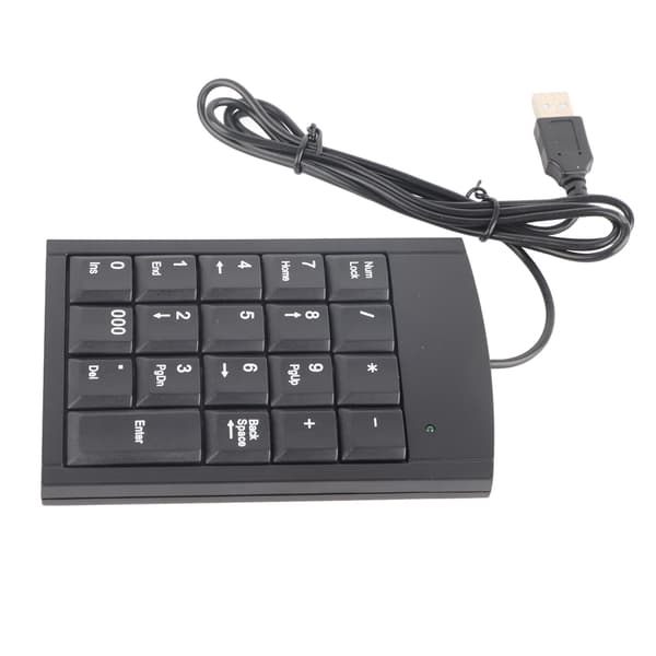 Bärbar Mini USB Numerisk Knappsats Nummer Tangentbord för Bärbar Dator