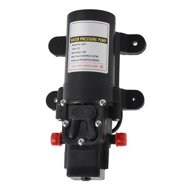Vattentrycksmembranpump Självsugande membranpump Högtrycksvattenpump för utomhusbruk RL 2201 12V