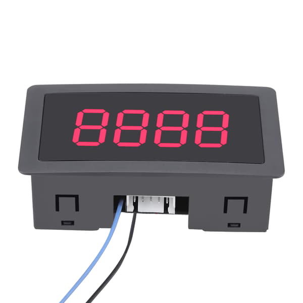 DC LED Digital Display 4 Cifre 0‑9999 Op/Ned Plus/Minus Panel Tæller Måler Rød